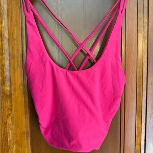 Wolven hot pink sports bra